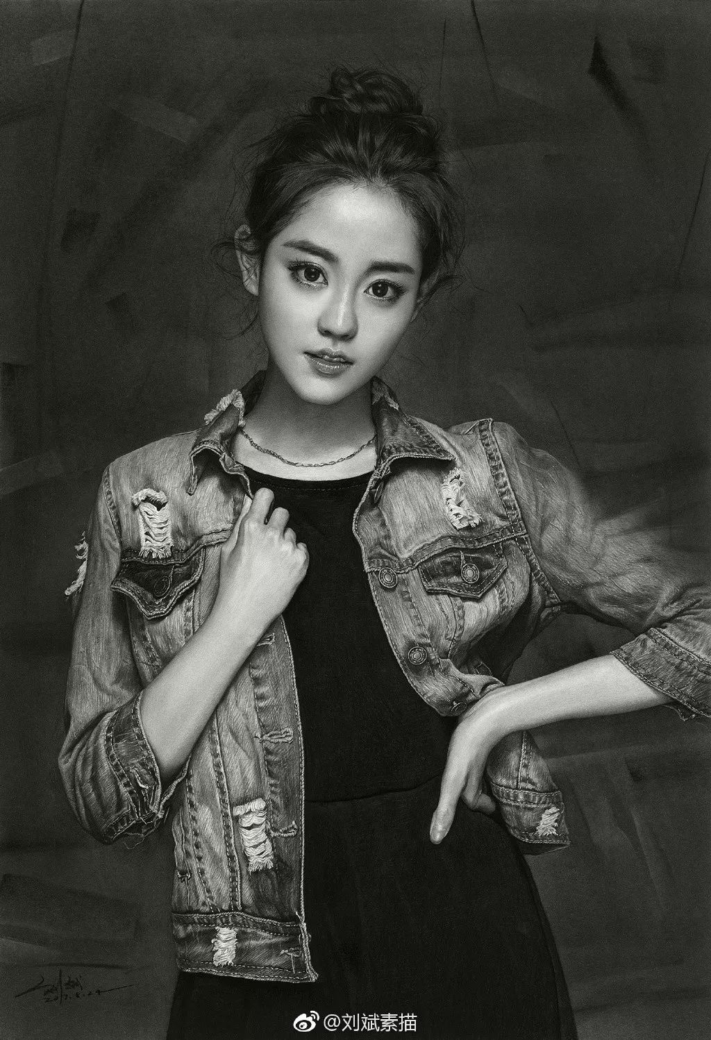 劉斌最新素描，展現(xiàn)藝術(shù)變化，成就自信之作